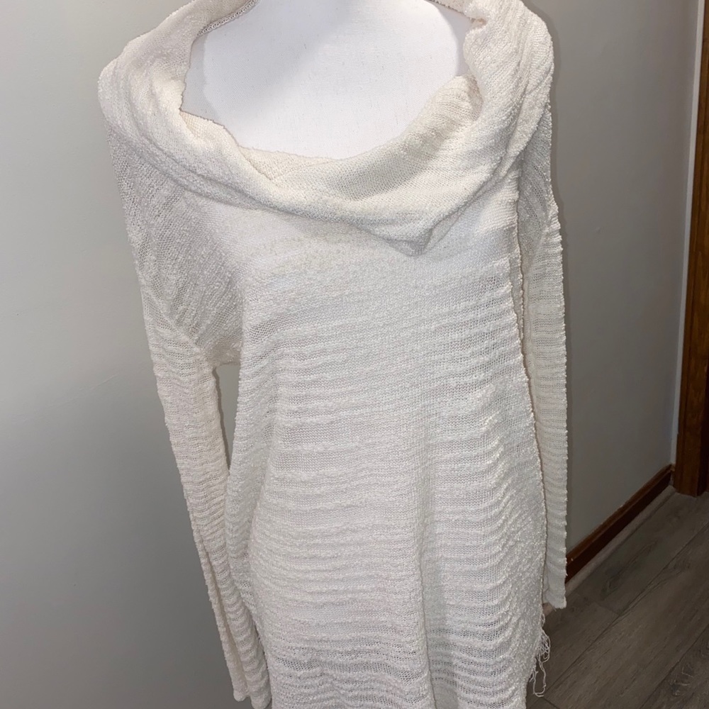 Free People Ribbed Cowl Neck Sweater - Picture 2 of 4
